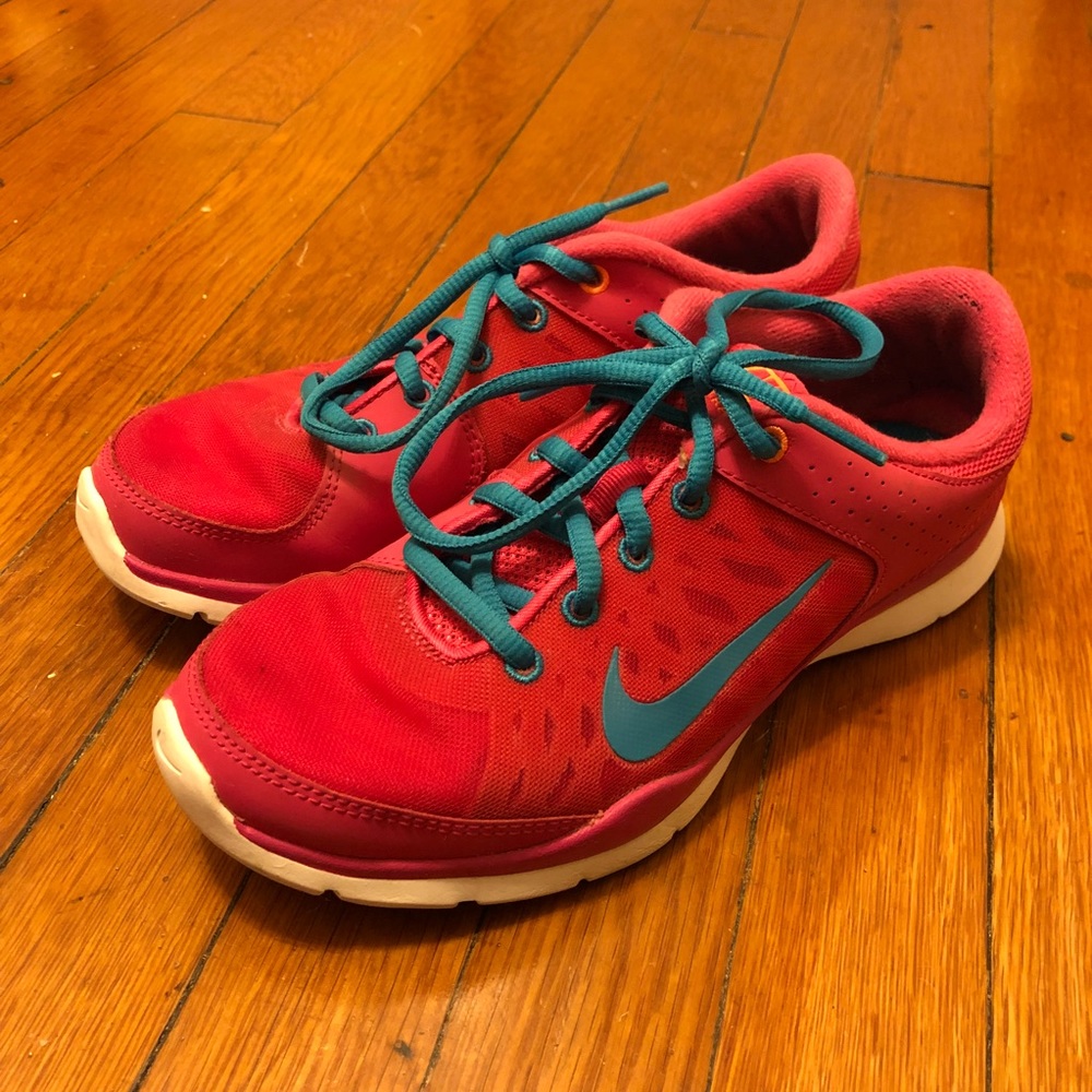 Pink Nike sneakers